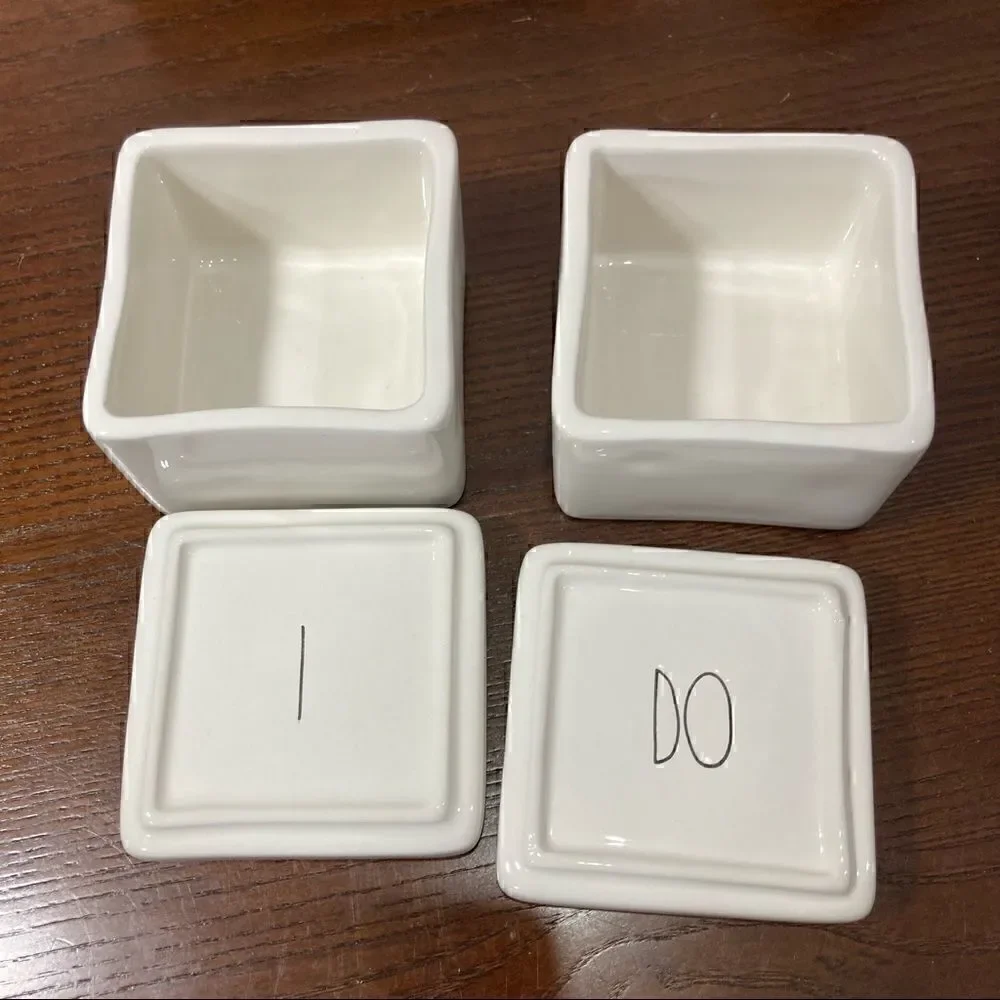 Rae Dunn artisan collection jewelry box “I Do” nwt